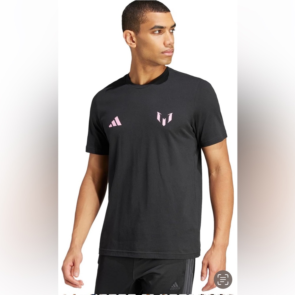 Adidas Messi #10 Black T-Shirt, XXL, NWT - Picture 1 of 9